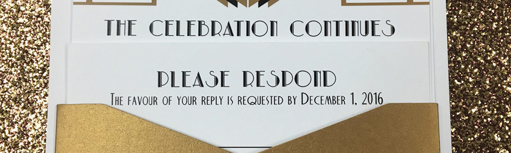 Custom Invitations with an Art Deco Theme