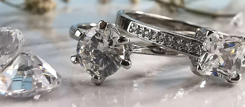 Diamond gemstones and rings